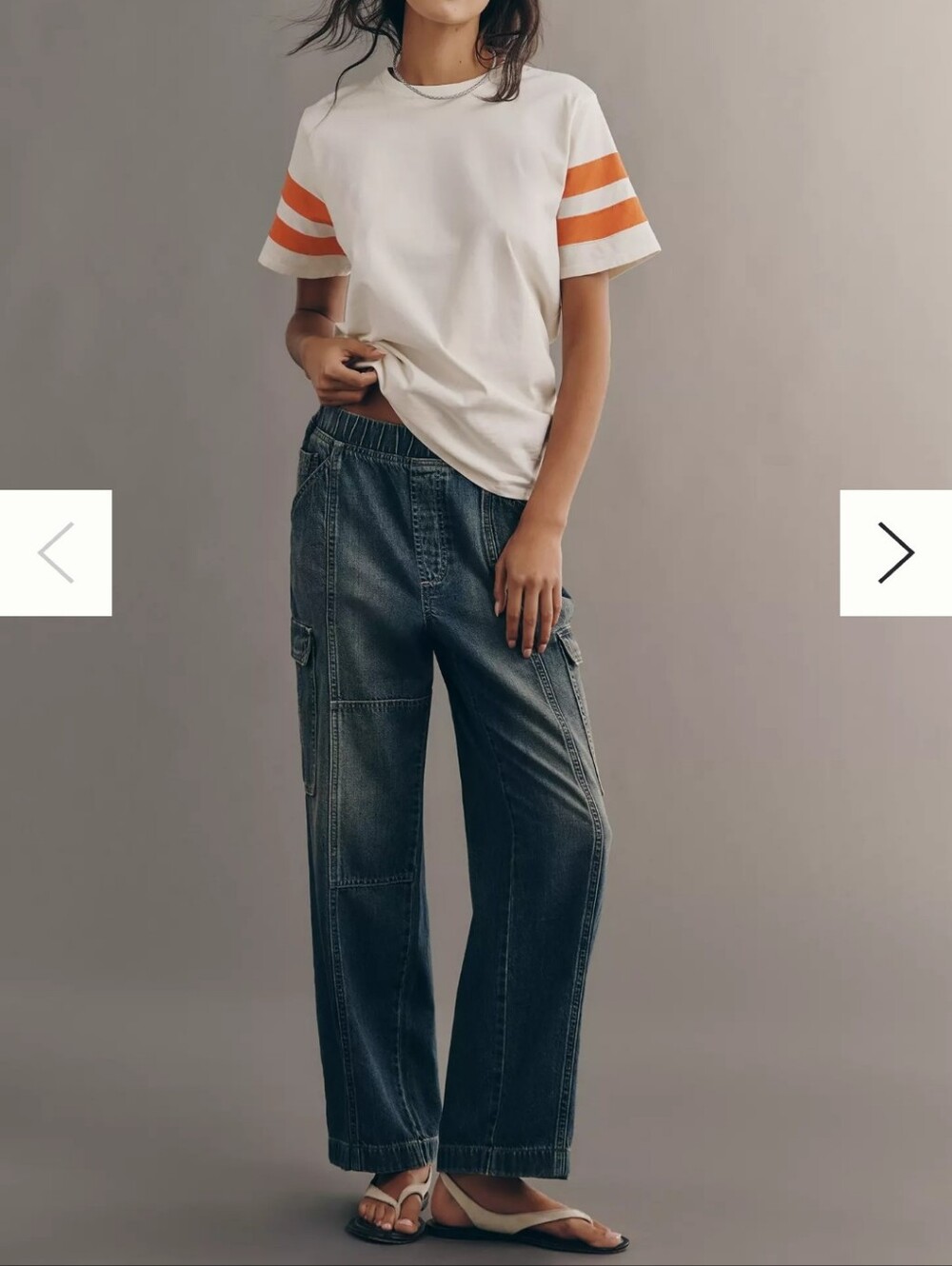 Pilcro High Rise Pull On Cargo Pants